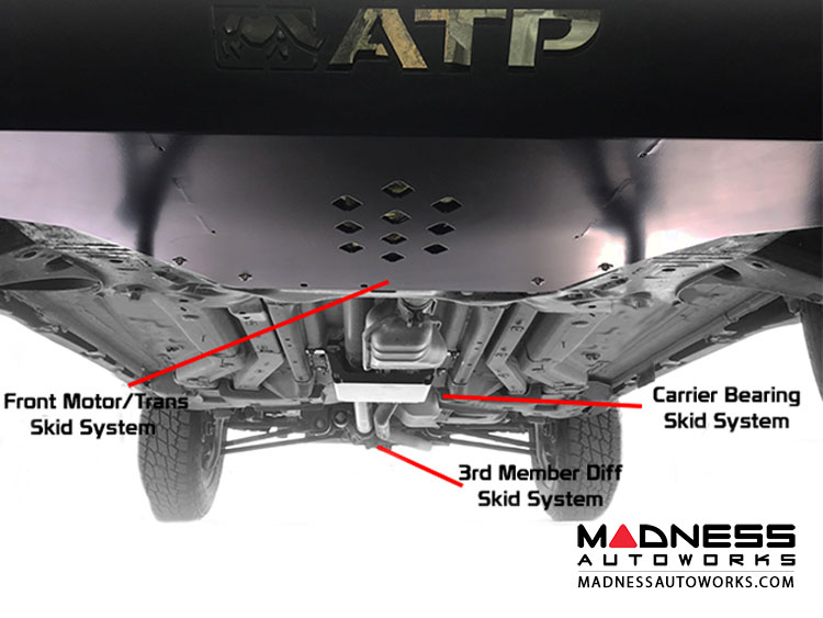 Jeep Compass Under Body Protection Combo Motor/Trans/Diff Skid Plate by ATP